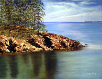 Owl's Head 2 - Pastel painting by Margo Kelley